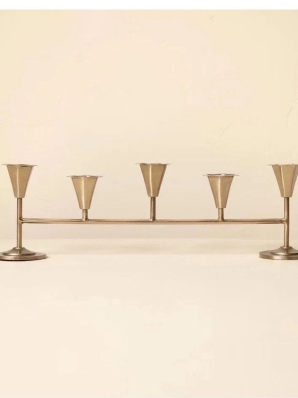 HEARTH & HAND NWT
20" Metal Tabletop Taper Candelabra Brass Finish